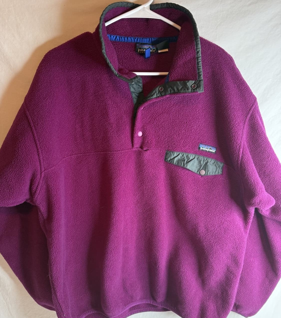 90s 파타고니아 신칠라 스냅-T 퍼플/그레이 USA 상품이미지1