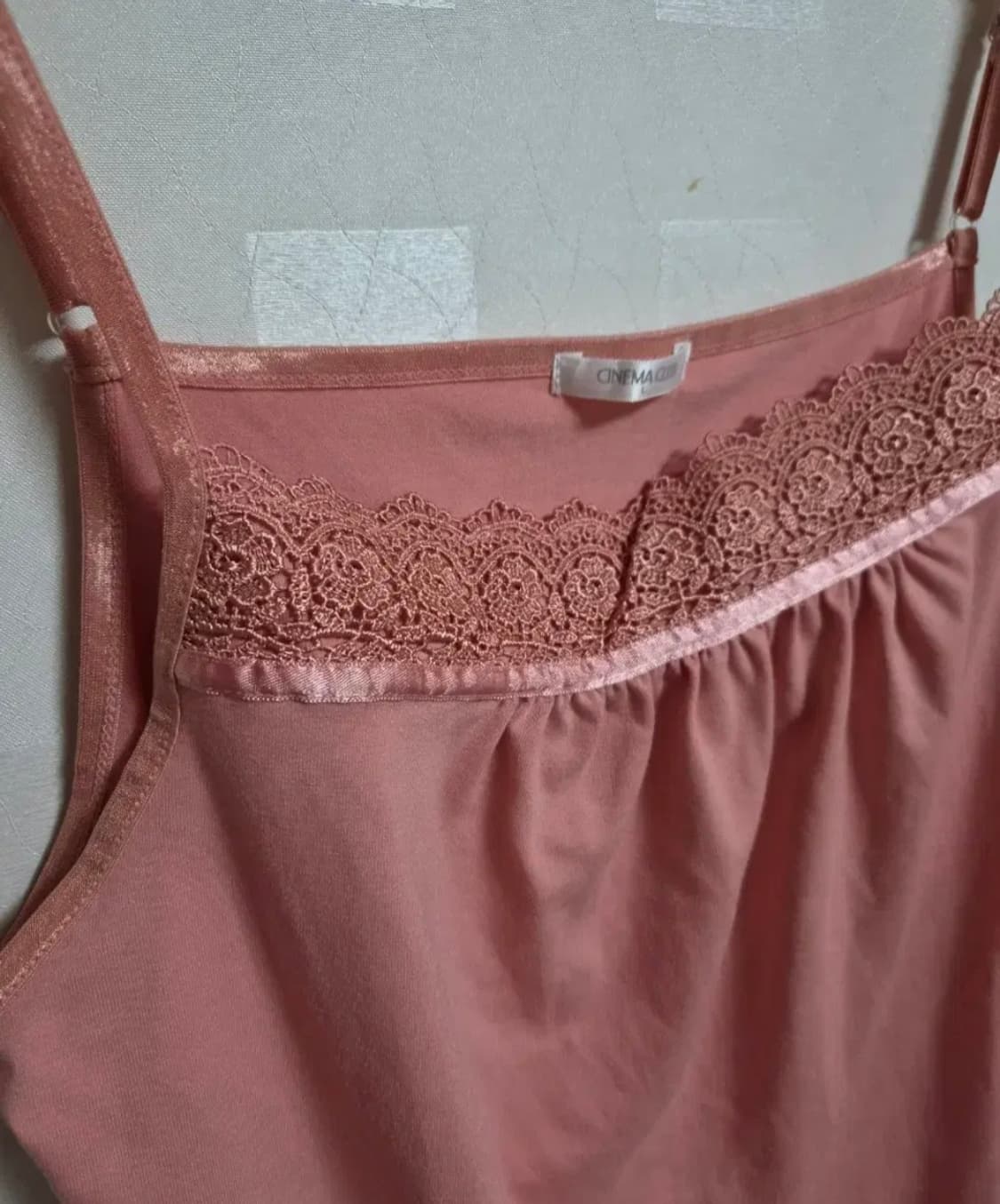 빈티지 모리걸 하구미 페어리 살구 레이스 나시 슬리브리스 상품이미지2