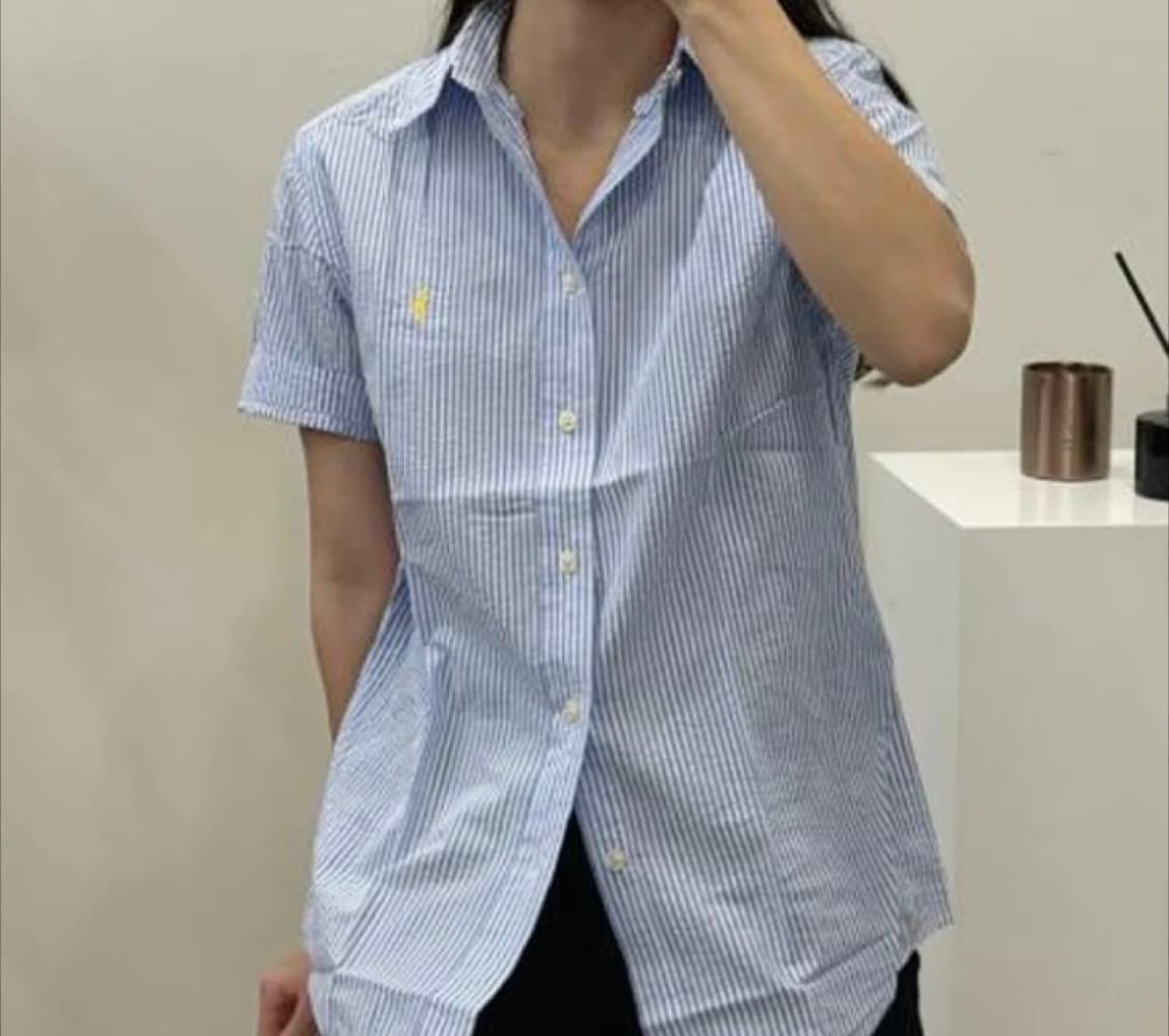 폴로 랄프로렌 시어서커 스트라이프 반팔셔츠 상품이미지2