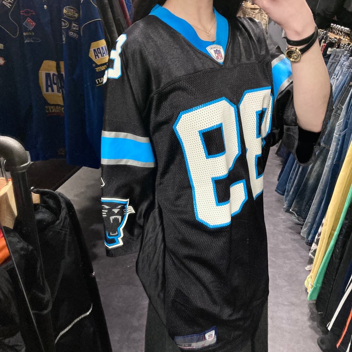 [IM] NFL X Reebok 블랙 No.89 반팔져지 상품이미지4