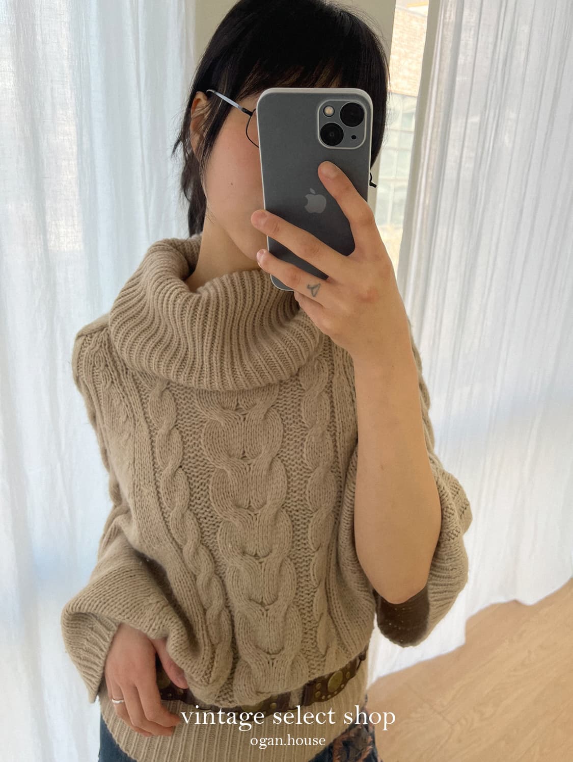 vintage bohemian knit top 상품이미지1