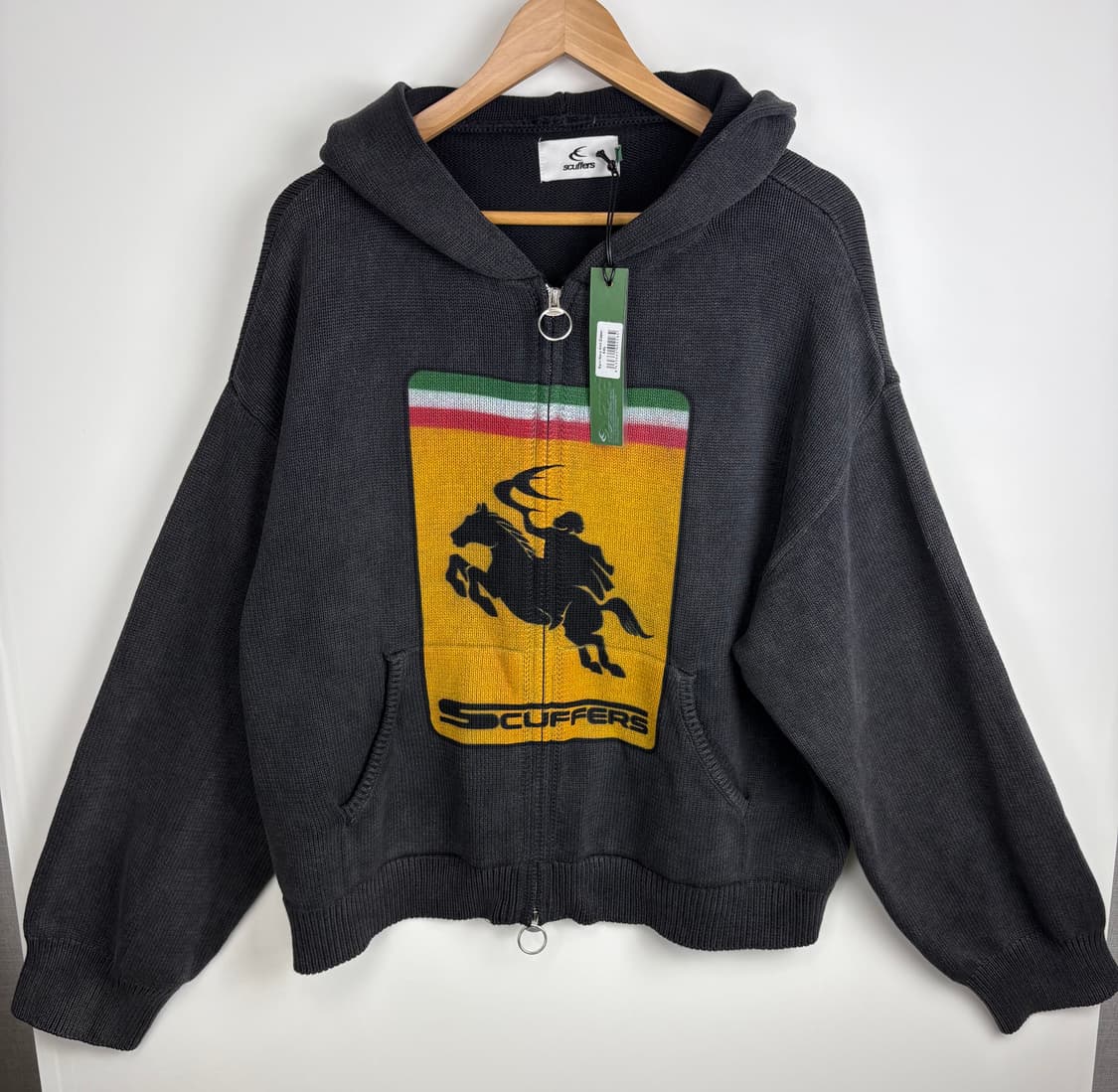 스쿠퍼스 스커퍼스 니트 후드 집업 상품이미지1