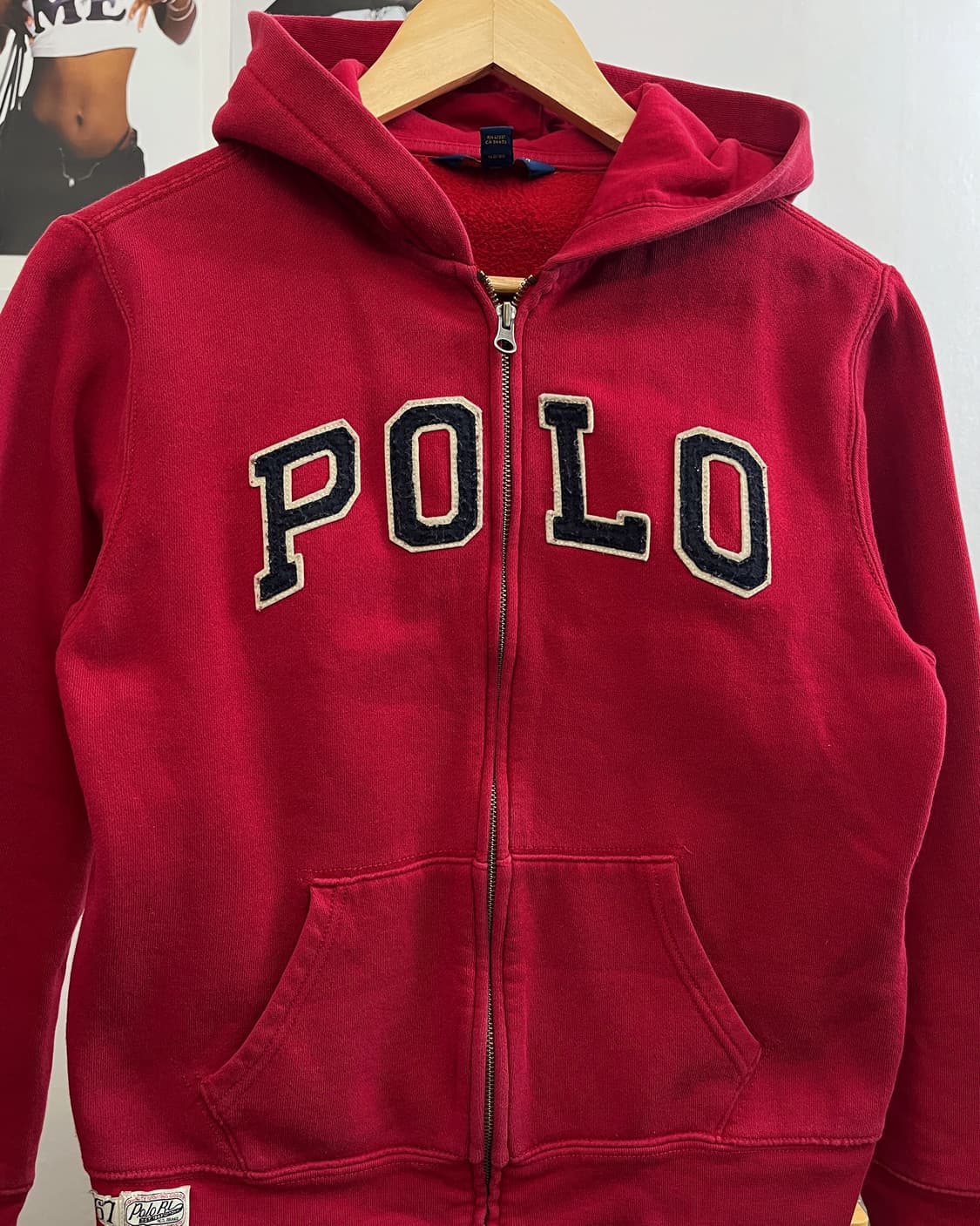 폴로 아플리케 로고 후드집업 상품이미지6
