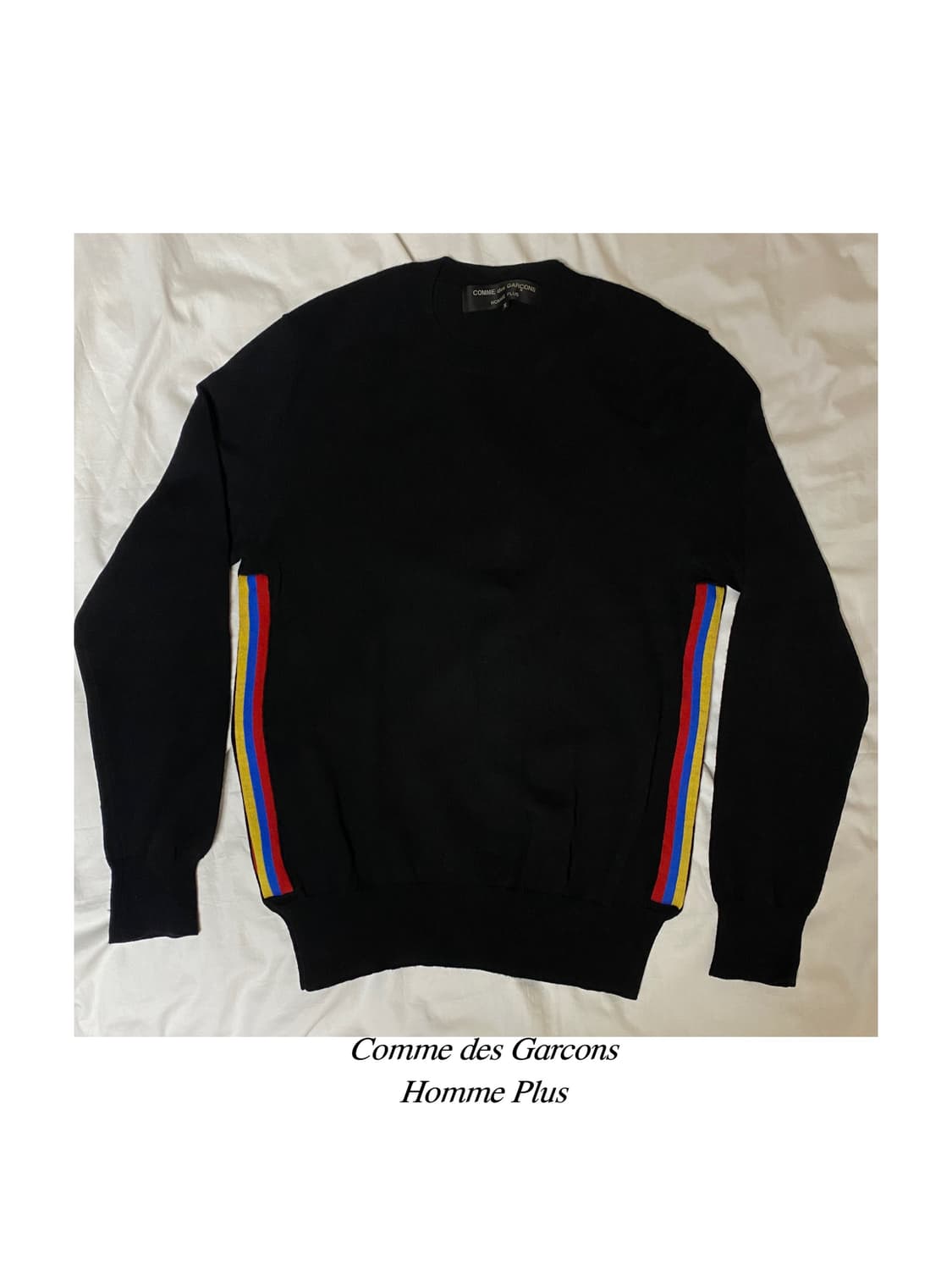 꼼데가르송 옴므플러스 사이드 디테일 울 니트 아카이브 가디건 상품이미지1