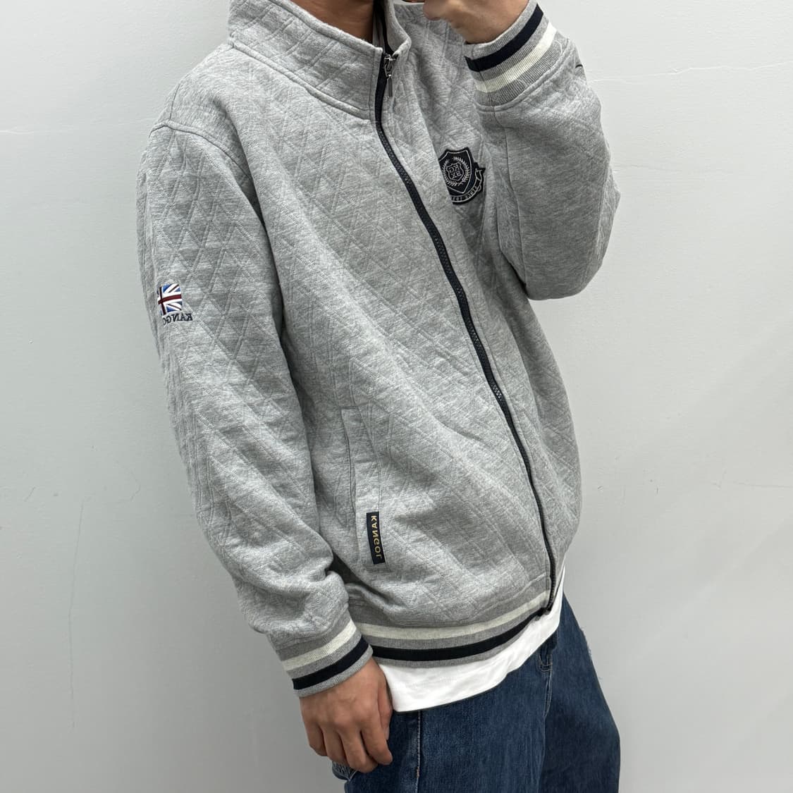 캉골 빅사이즈 그레이 집업 상품이미지3