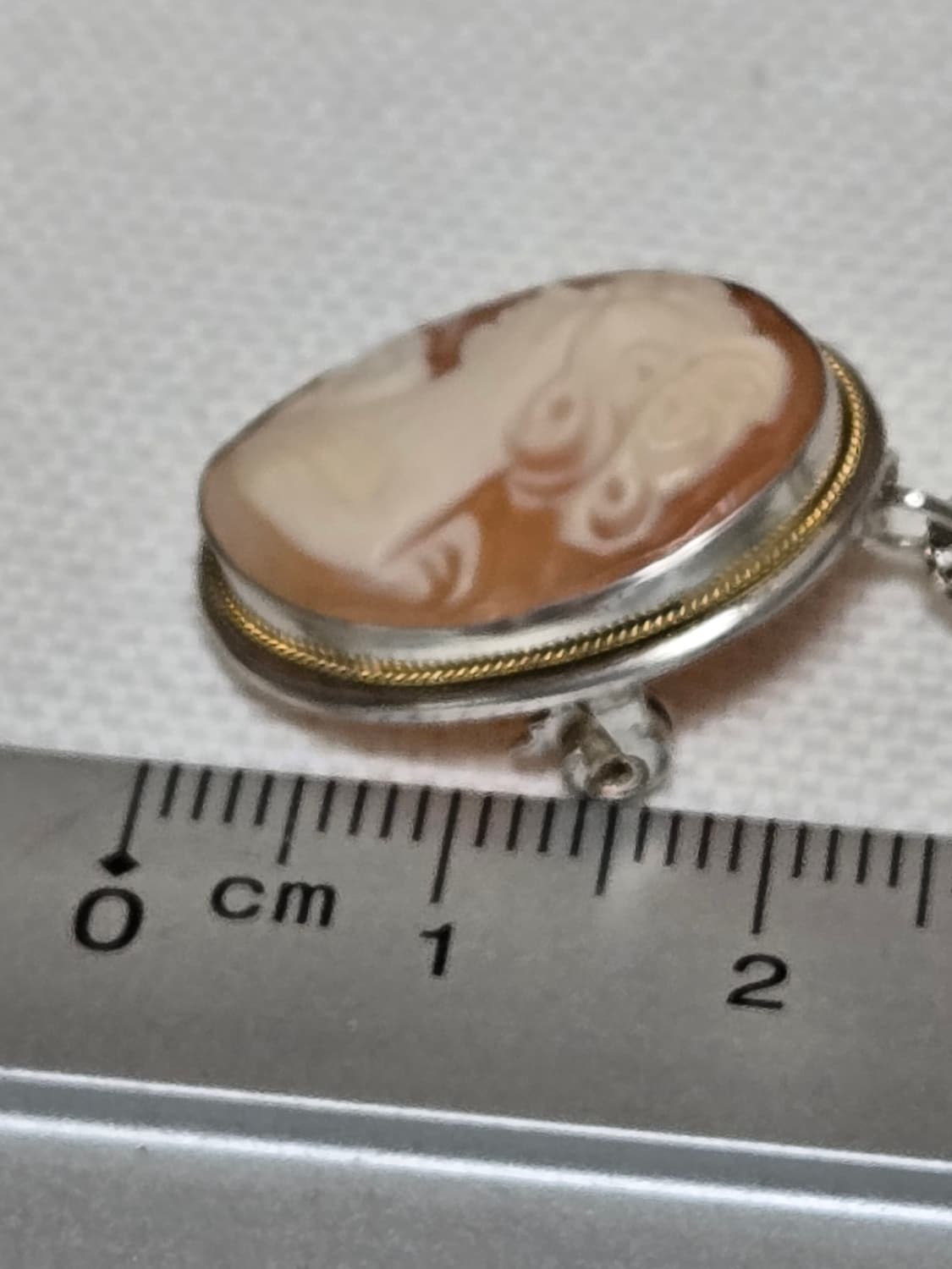 Vintage Shell Cameo Pendant Necklace 925 상품이미지6