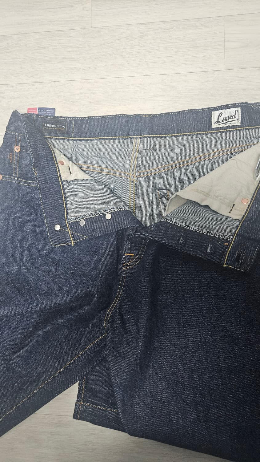 [새상품] 34 데밀 011R 원워시 셀비지 데님 상품이미지4