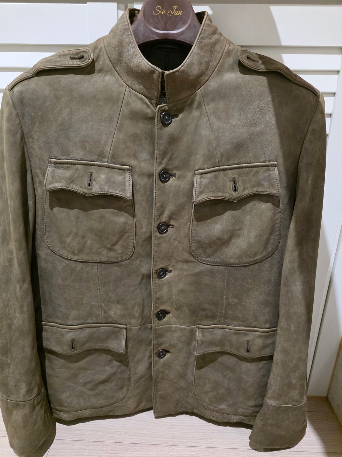 랄프로렌 퍼플라벨 M-65 램스킨 가죽자켓 상품이미지1