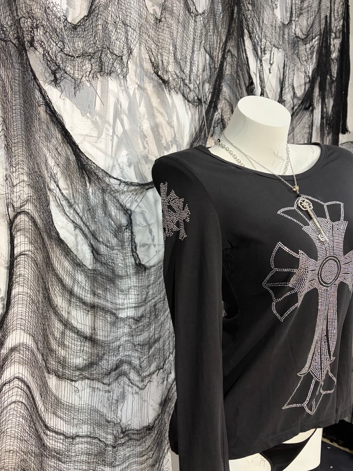 Gothic cubic cross back damage sleeve 상품이미지8