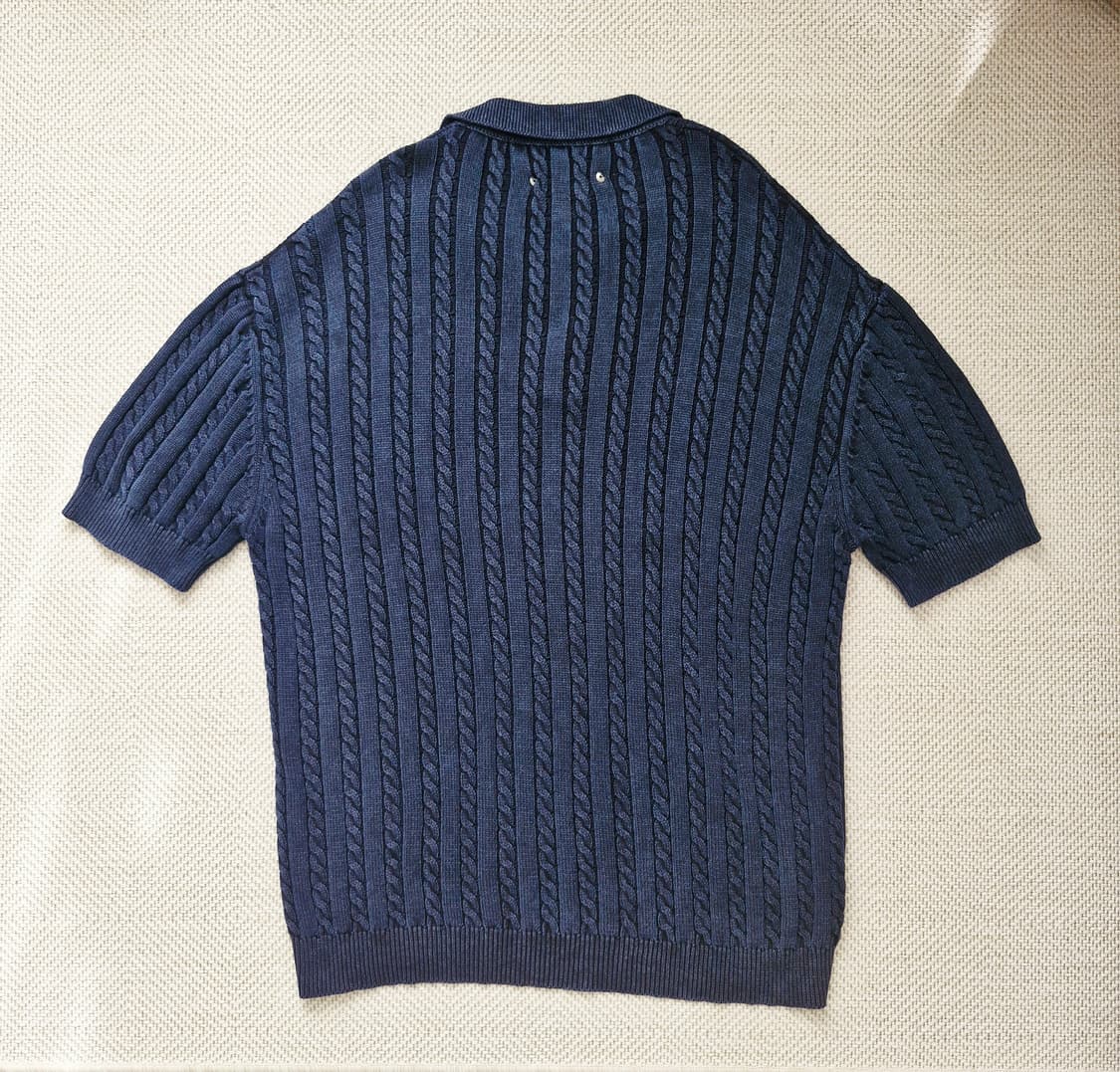 가키하라 웨스턴 워시드 케이블 니트 미착용 상품이미지3