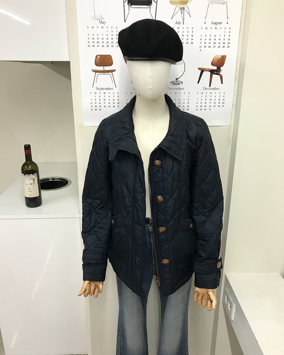 버버리 금장 퀼팅 자켓 상품이미지6