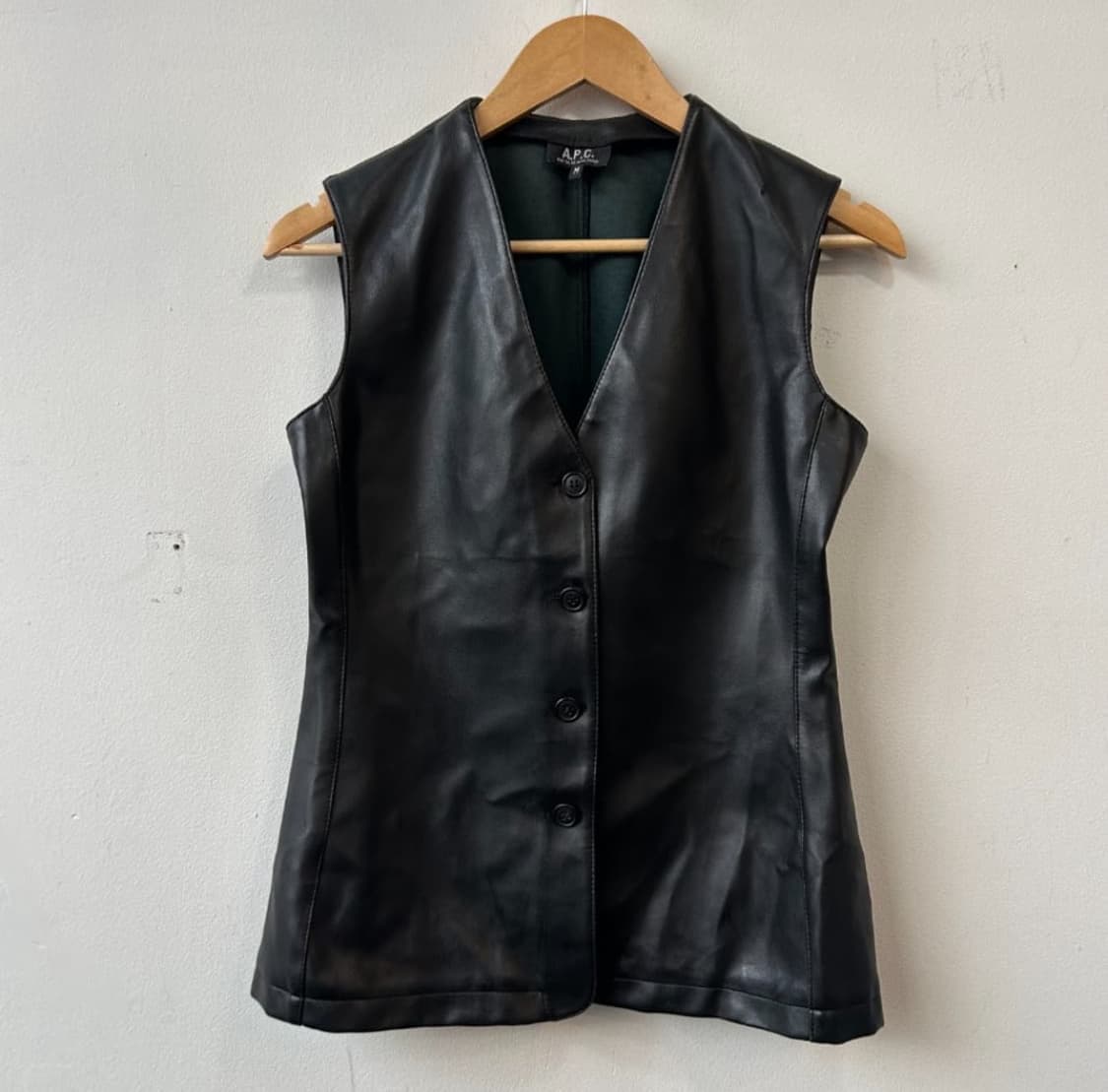 13276- A.P.C 아페쎄 레더 베스트 상품이미지1