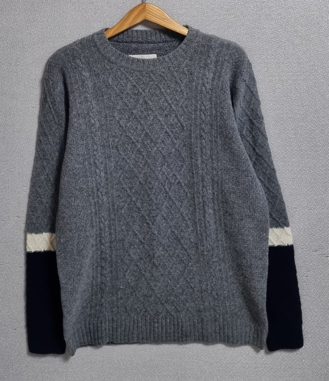 M ) 디스이즈네버댓 램스울100% 그레이 니트 상품이미지1