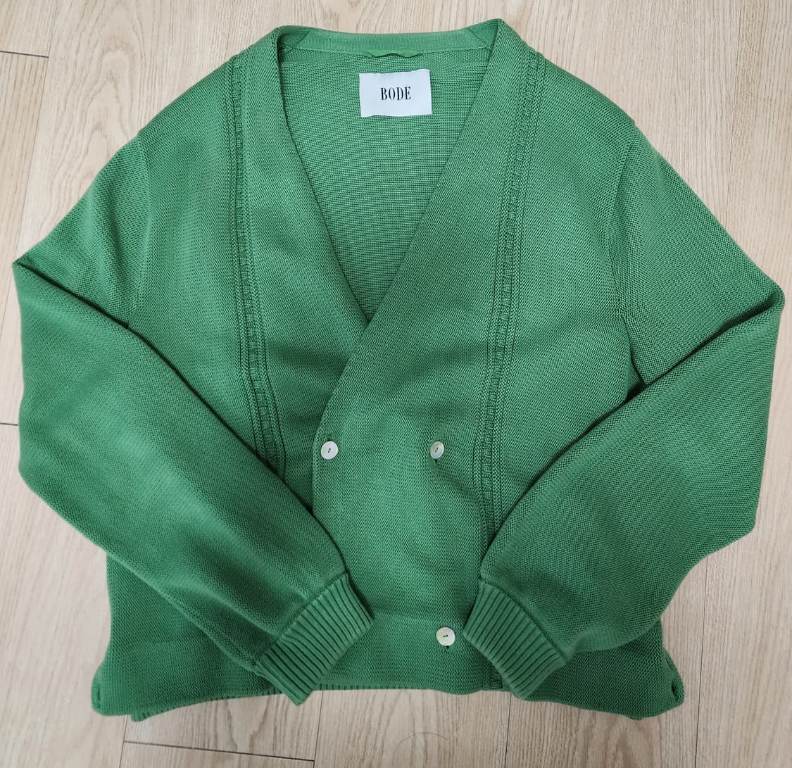 (Bode)보디 더블 브레스티드 가디건(green) 상품이미지1