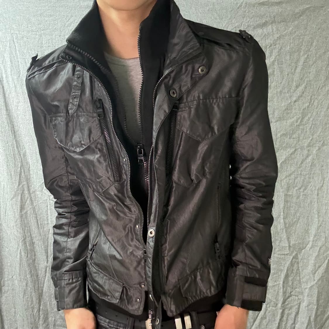 BUCKAROO double zip-up nylon jacket 상품이미지6