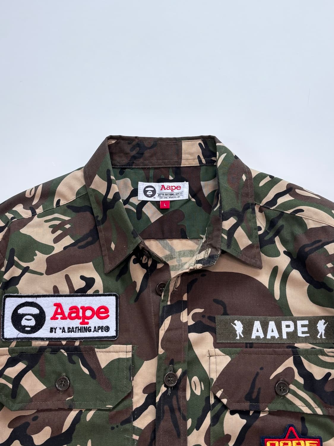 Aape 베이프 에이프 카모플라쥬 셔츠자켓 상품이미지4