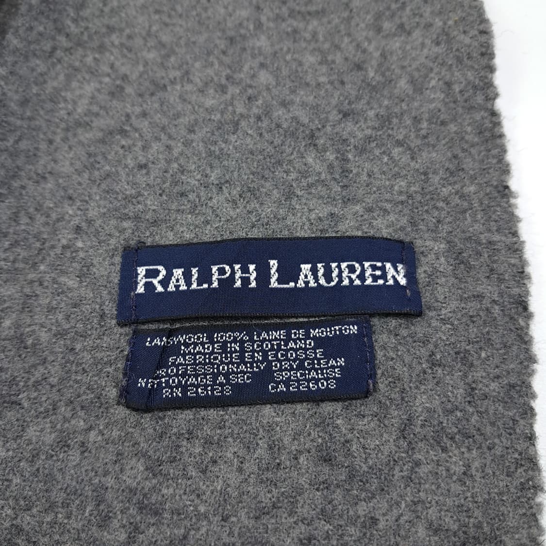 MX438 폴로 스코틀랜드판 램스울 폴로베어 그레이 머플러 목도리 상품이미지4