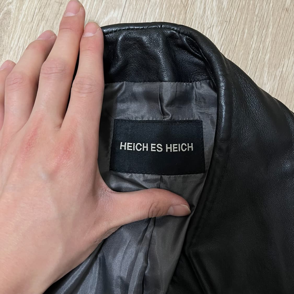 HEICH ES HEICH 남성 더블 라이더 가죽자켓 M/95 상품이미지5