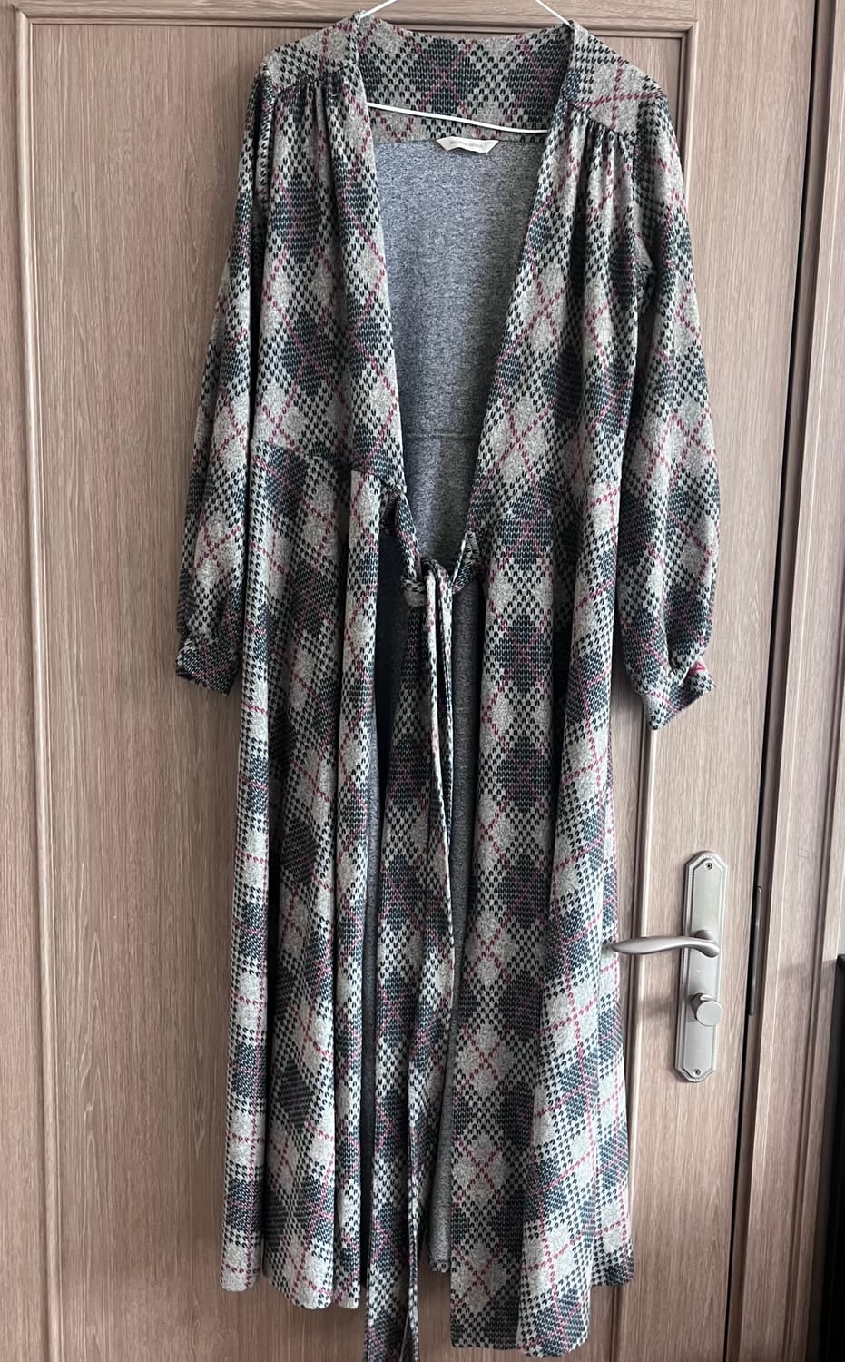 안드레아바나 체크 랩스커트 원피스 롱슬리브 치마 빈티지 상품이미지3