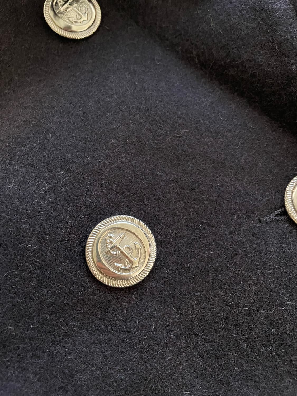 Schott NYC Peacoat Silver Button. 상품이미지5