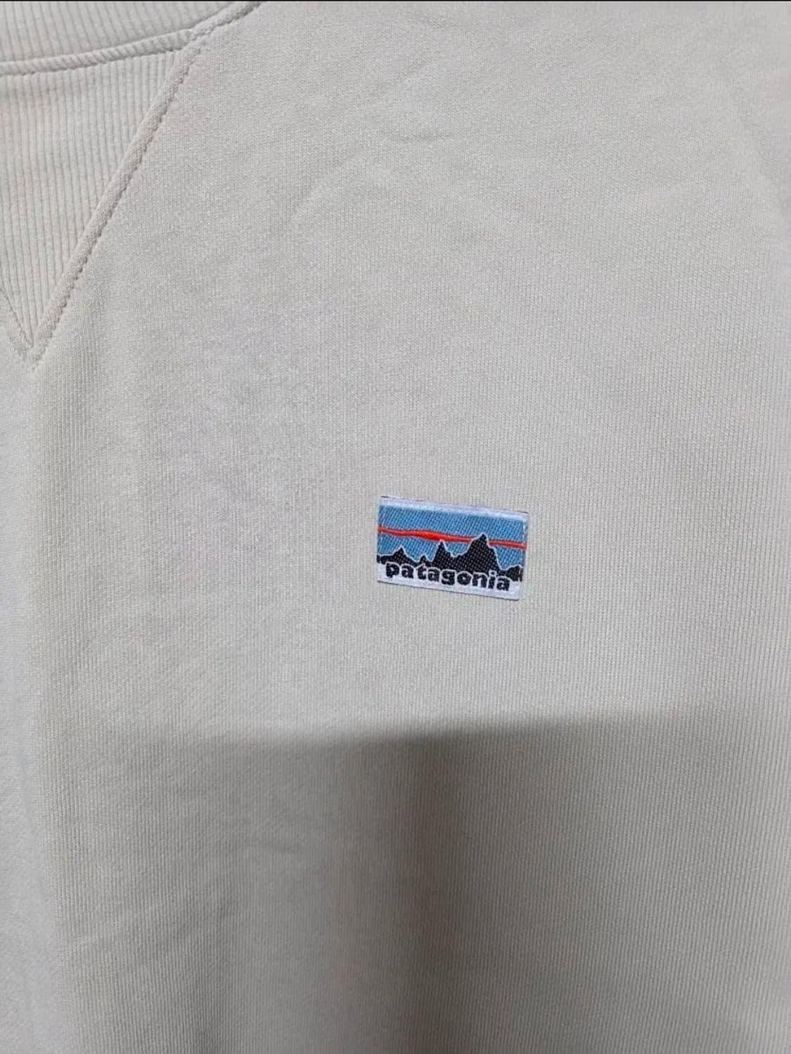 파타고니아 맨투맨 티셔츠 베이지 사이즈 95  상태양호 상품이미지2