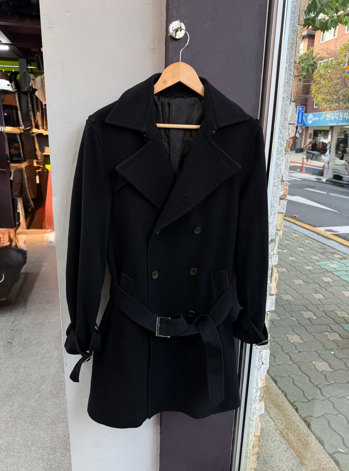 38/ 띠어리 울 벨티드 트렌치코트 자켓 상품이미지2