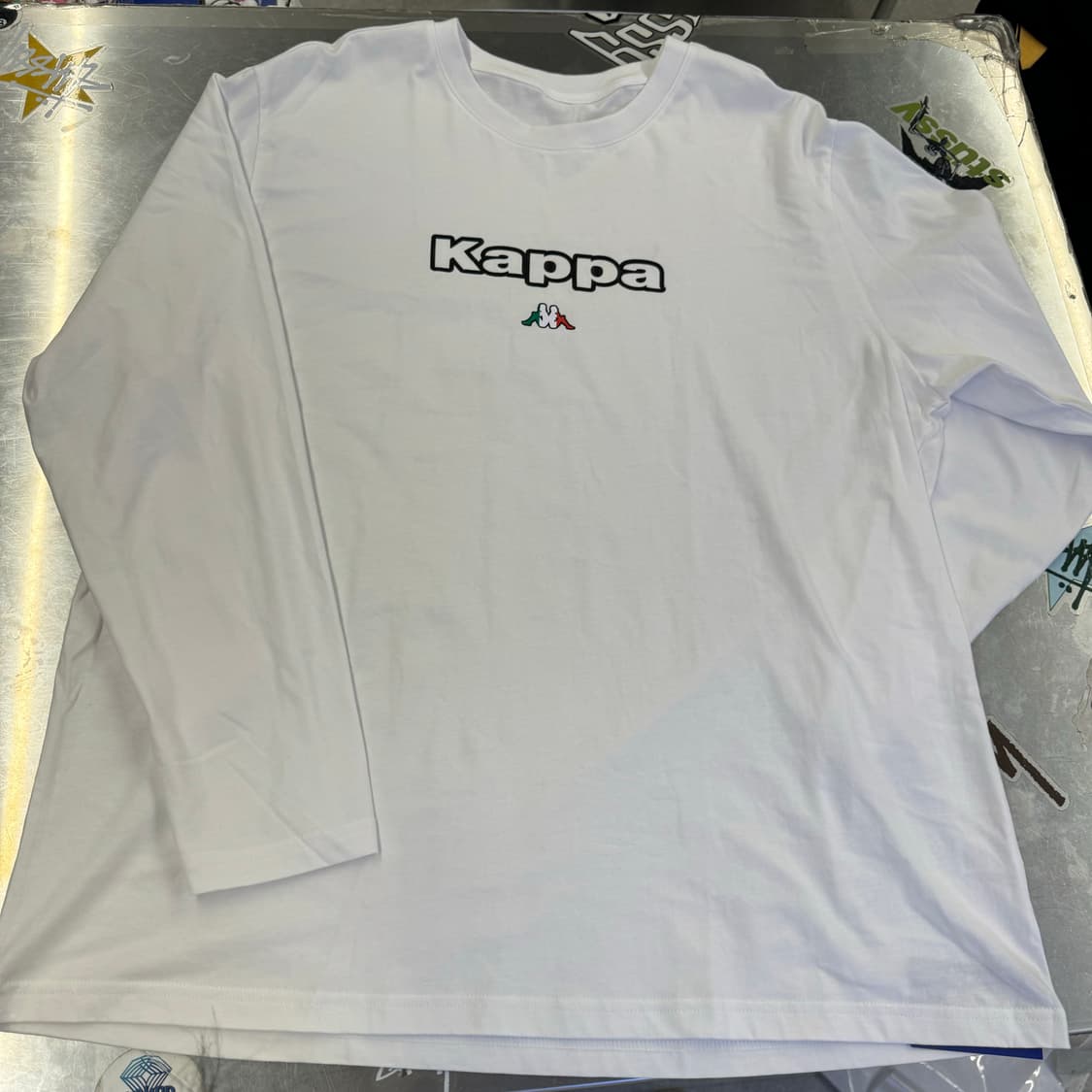 카파 로고 올드스쿨 프린팅 화이트 롱슬리브 XXL 상품이미지2