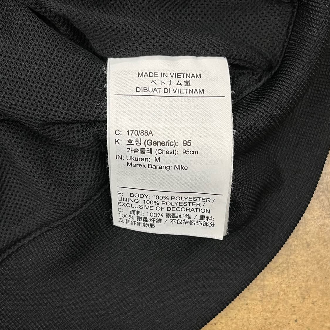 [정품/M] 나이키 블랙 바람막이 후드집업 b17 상품이미지7