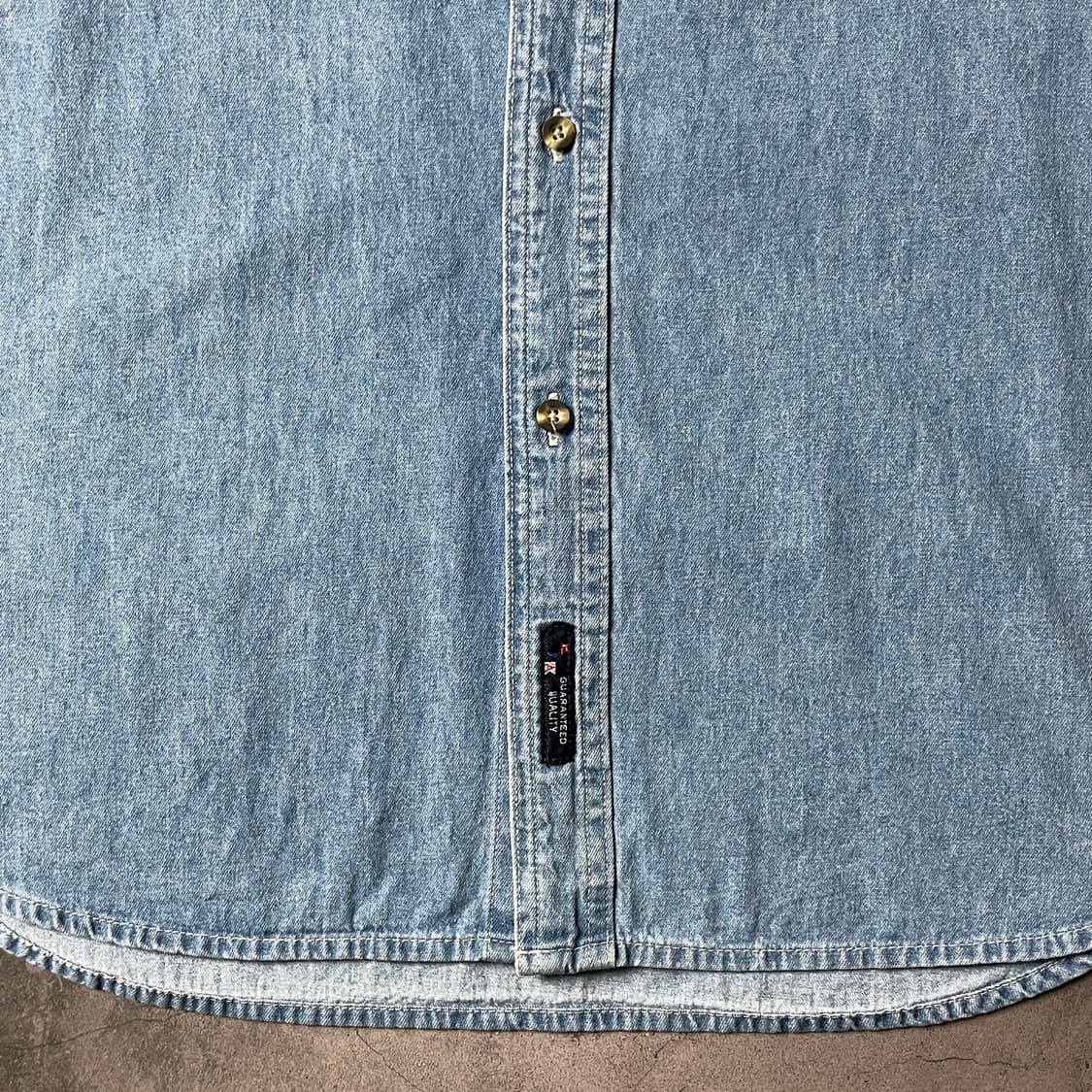 PORT AND COMPANY 빈티지 코튼 데님 셔츠 A00712 상품이미지4