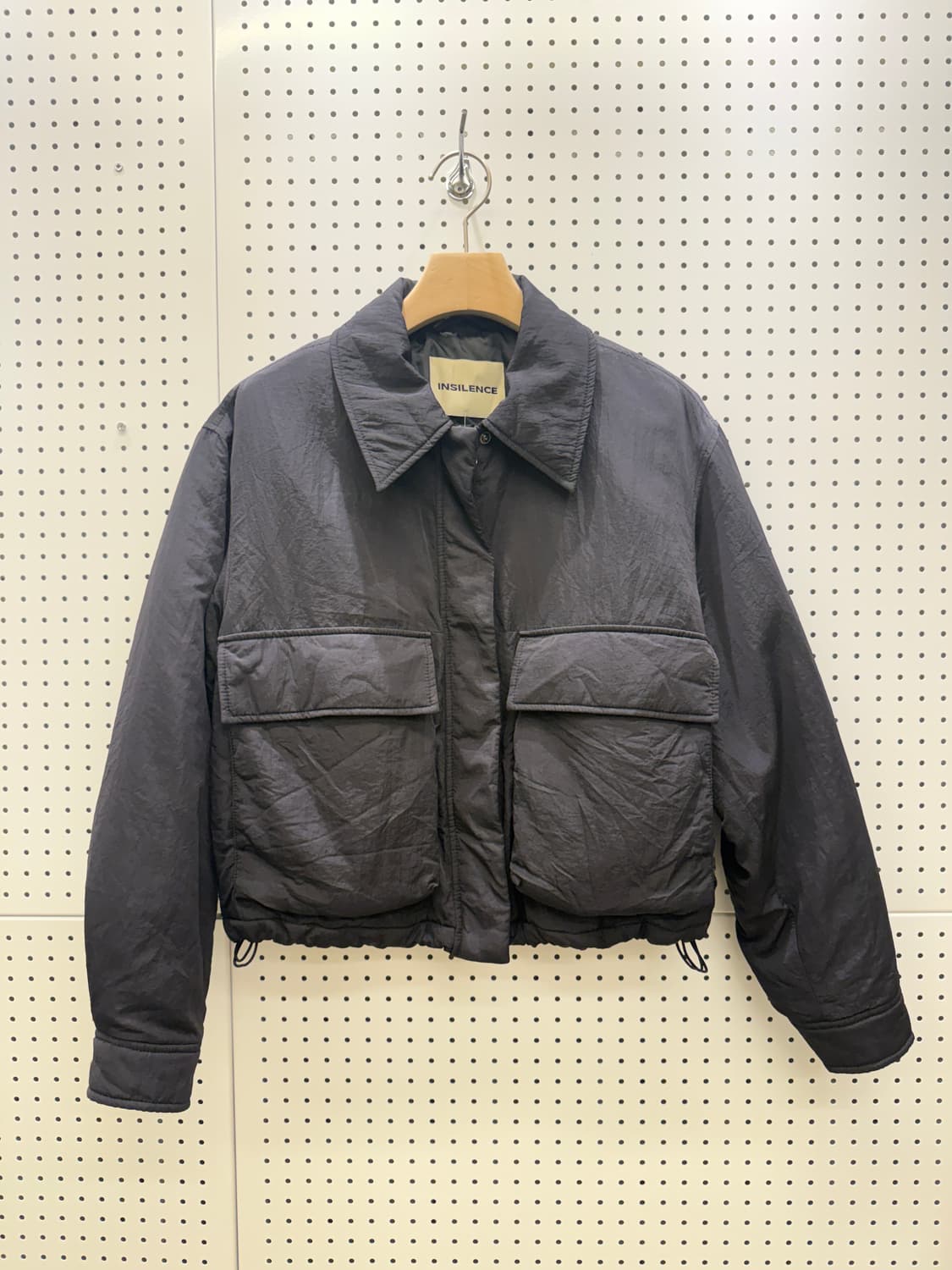 인사일런스 나일론 누빔 크롭 자켓 U79 상품이미지2