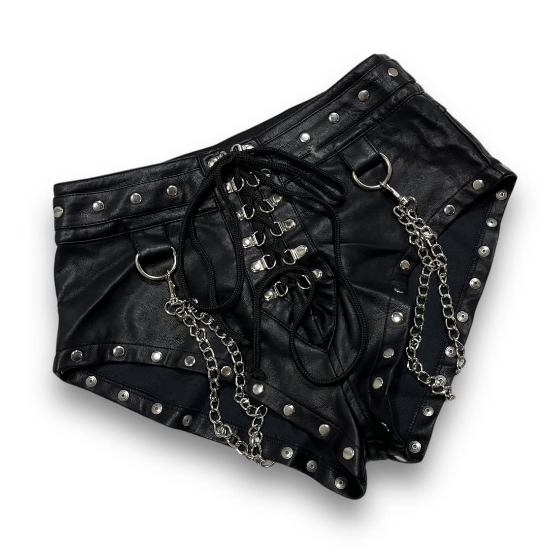 Dolls Kill Punk Chain studded hot pants 상품이미지1