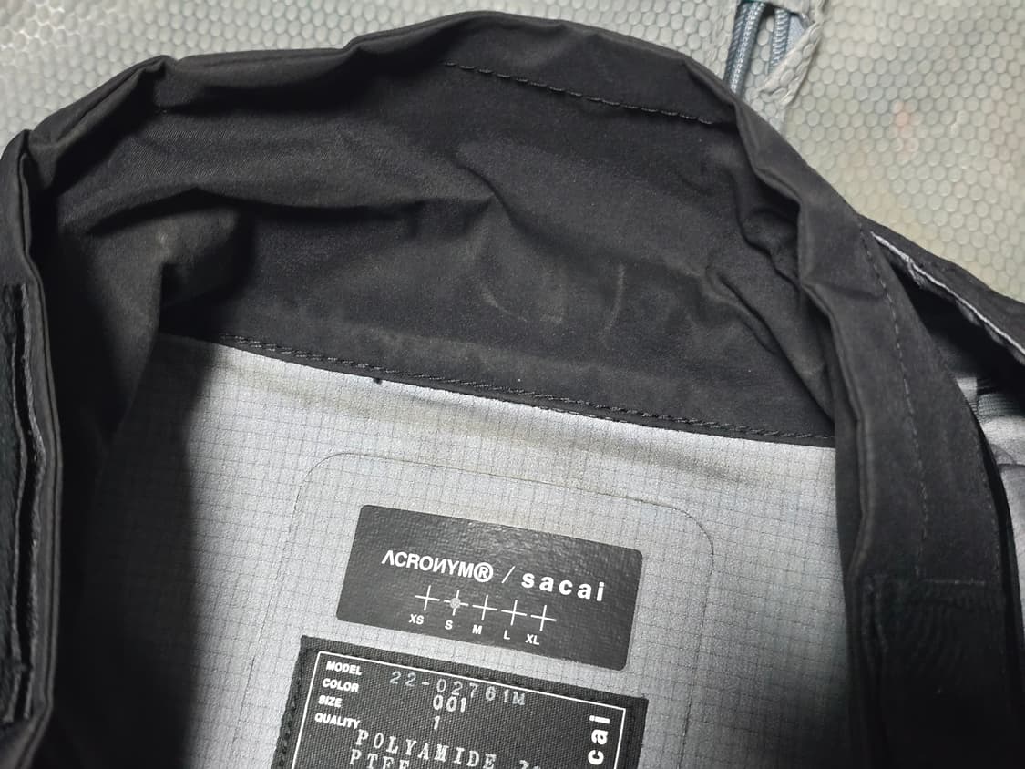 [S / 95] 사카이 x 아크로님 필드 자켓 블랙 상품이미지5