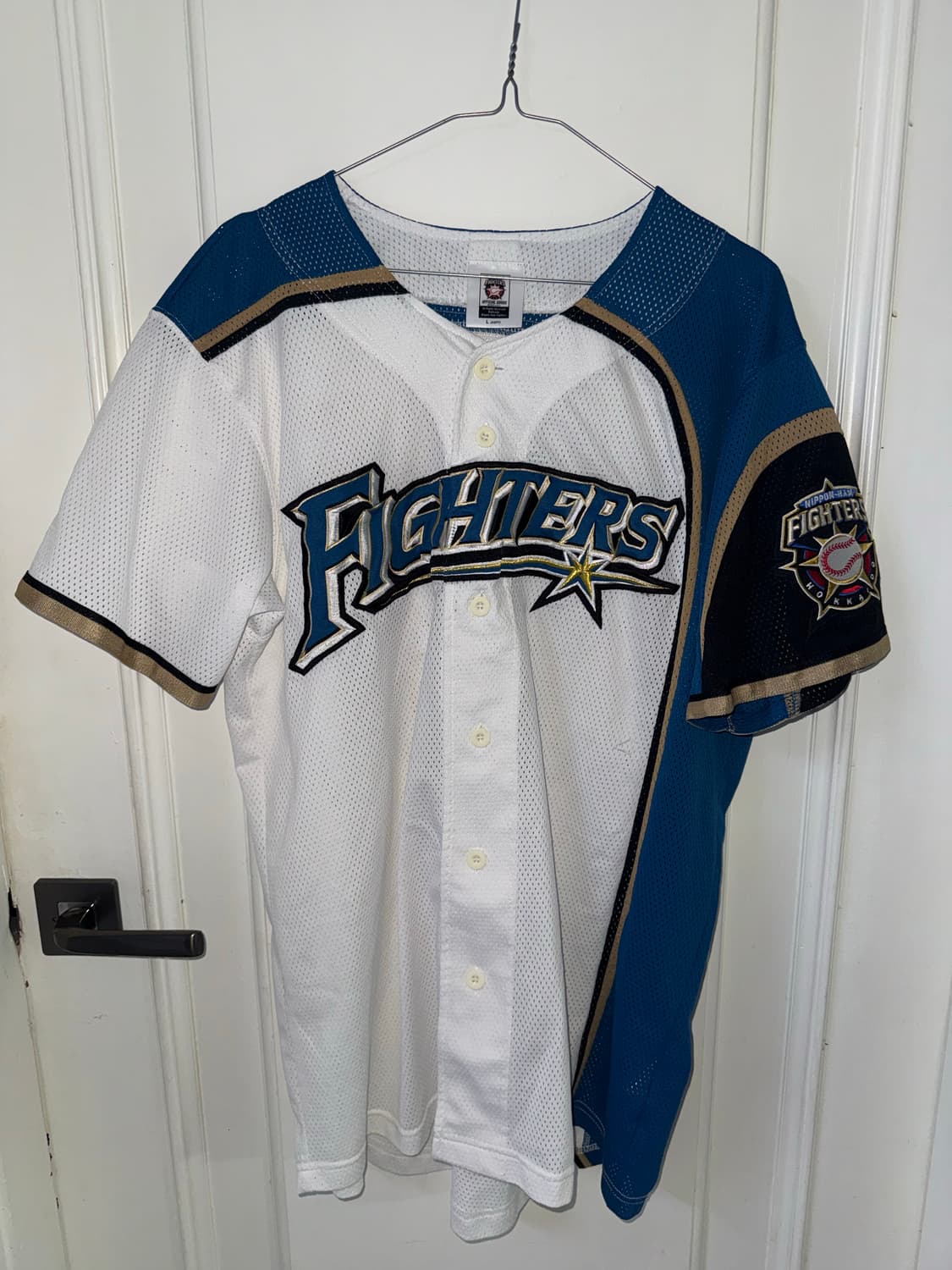 니혼햄 파이터스 유니폼 화이트 L / 야구 유니폼 /오타니있던팀 상품이미지1