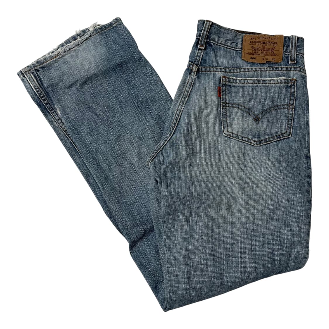 [Levi's] 리바이스 오렌지탭 컷오프 워싱 데미지 데님팬츠 상품이미지1
