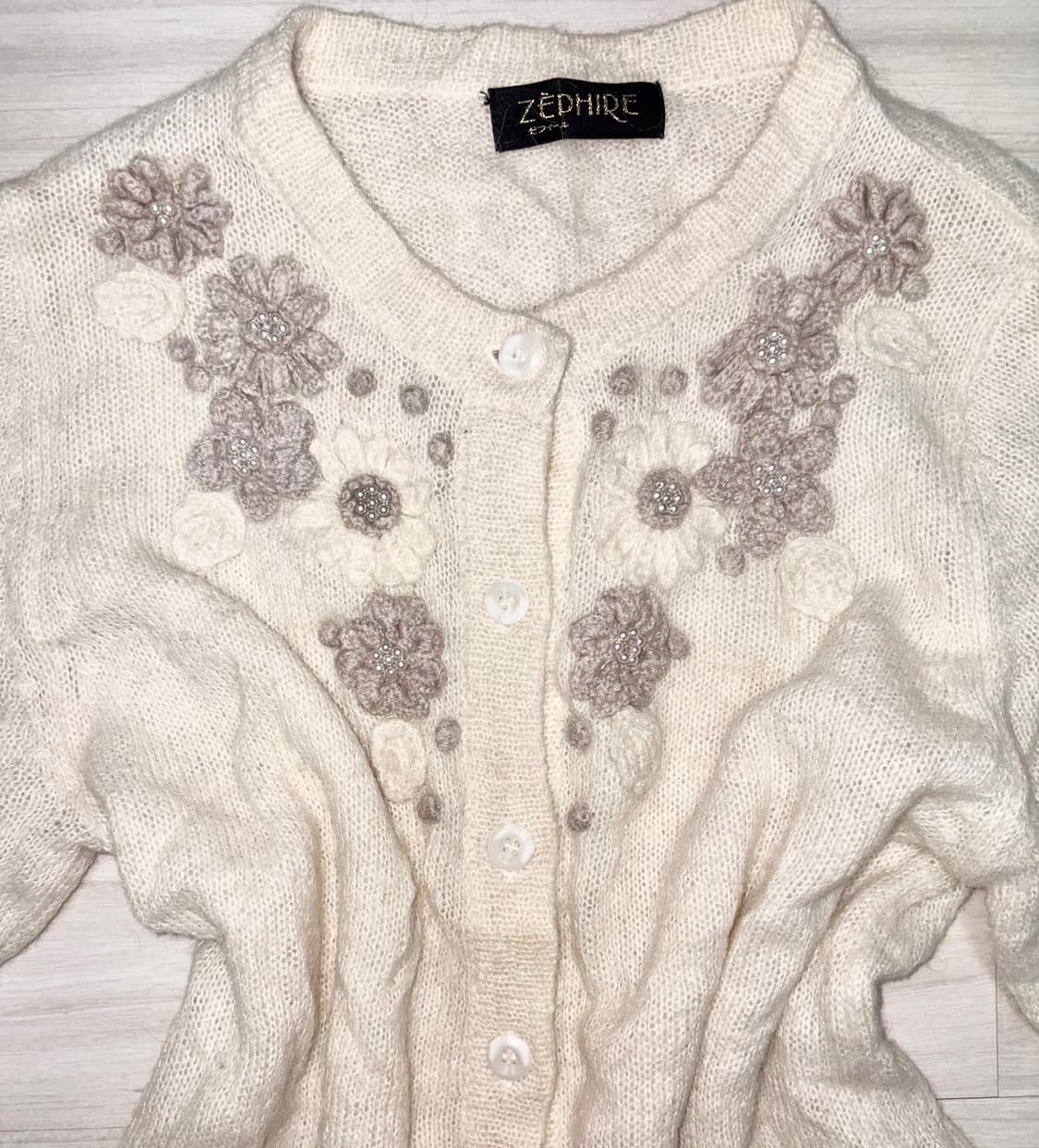 자수 페어리 모리 가디건 라떼갸루 히메갸루 오네갸루 로걀 크루빈티지 상품이미지2