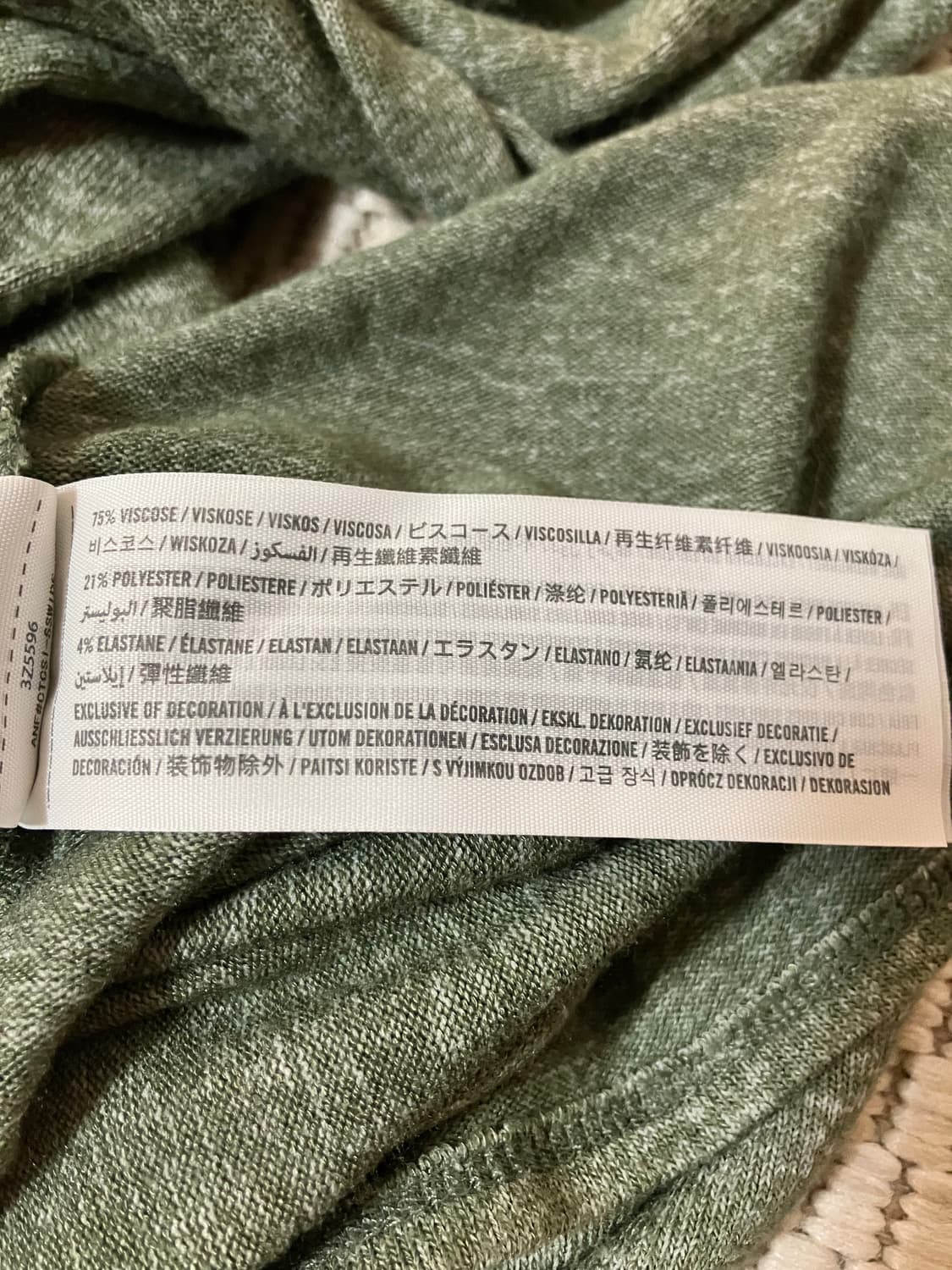 홀리스터 카키색 브이넥 쭉티 긴팔티셔츠 y2k 상품이미지6