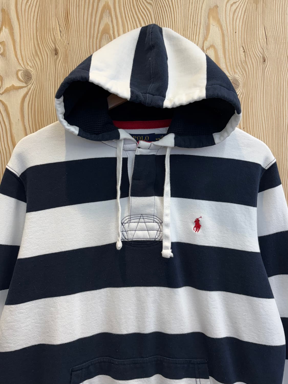 폴로 랄프로렌 스트라이프 후드 럭비티 상품이미지3