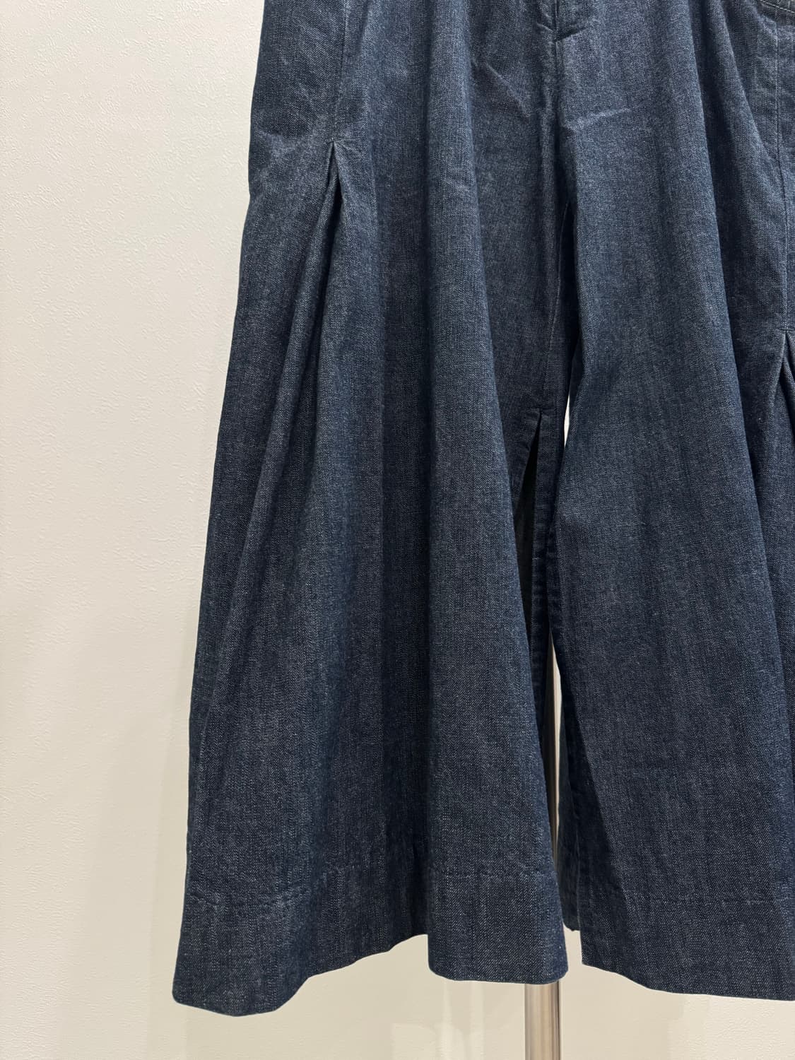 캐피탈 인디고 데님 플리츠 와이드 팬츠 상품이미지2