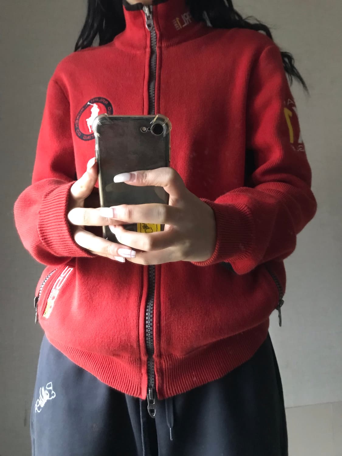 폴로 빅포니 레이싱 니트집업 상품이미지2