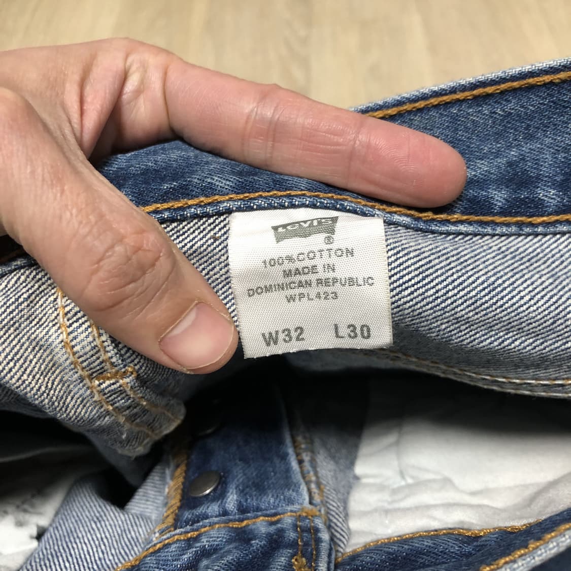 (32) 00's 리바이스 Levi's 501 스트레이트핏 연청 데님 상품이미지4