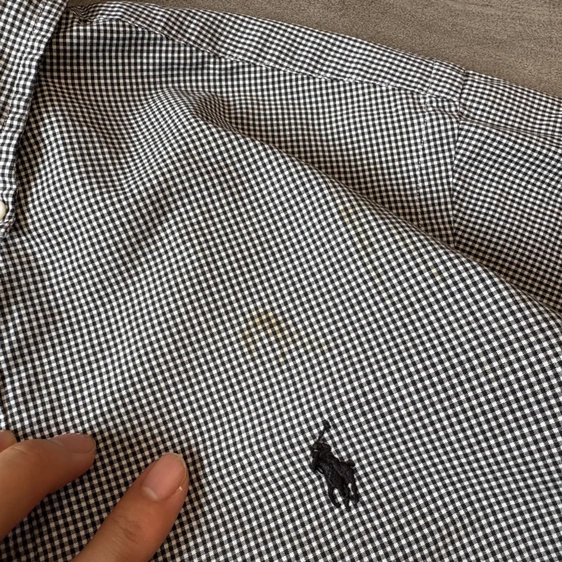 폴로 정품 클래식 로고 체크 셔츠 상품이미지5