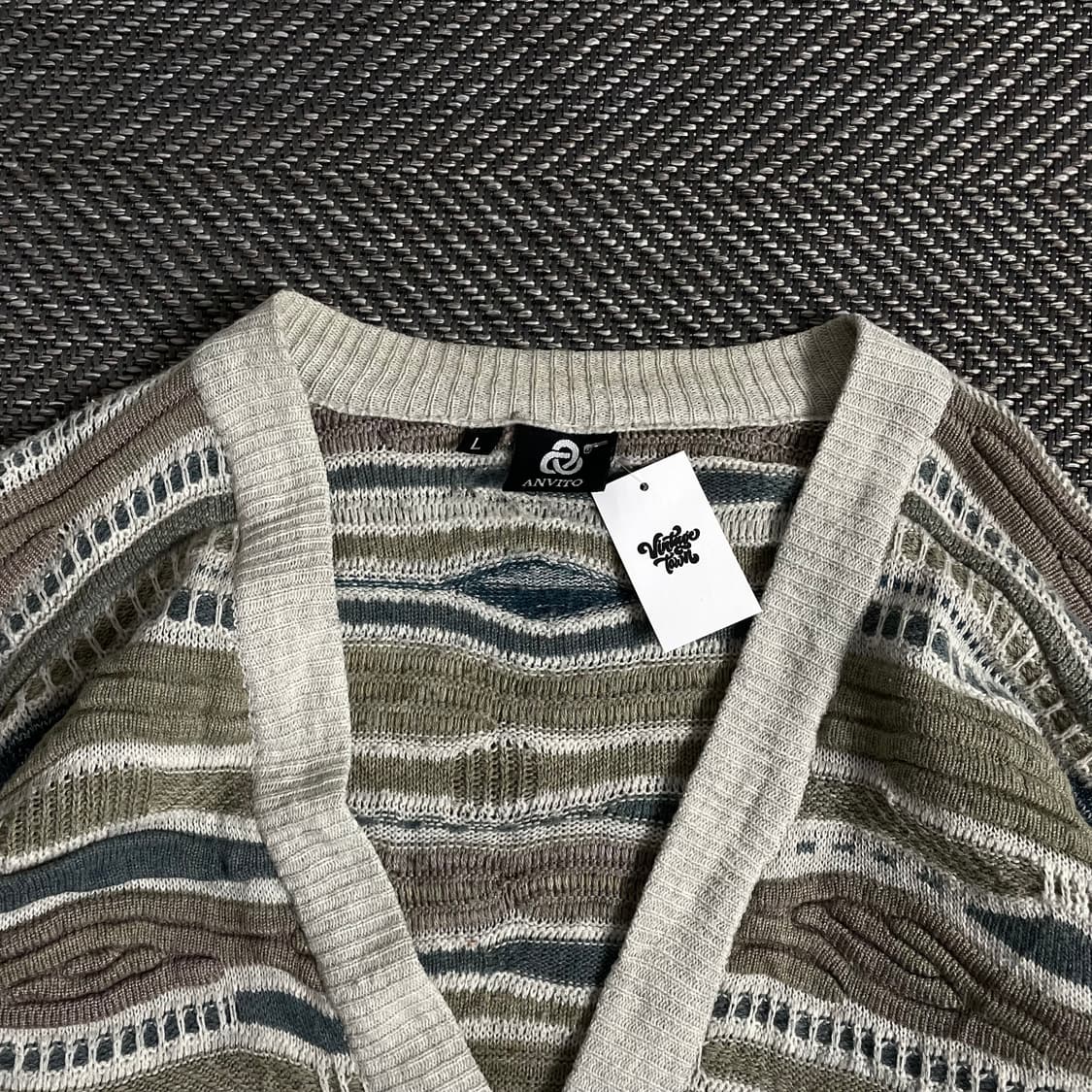 이태리 빈티지 올드스쿨 케이블 가디건o 2952 상품이미지4