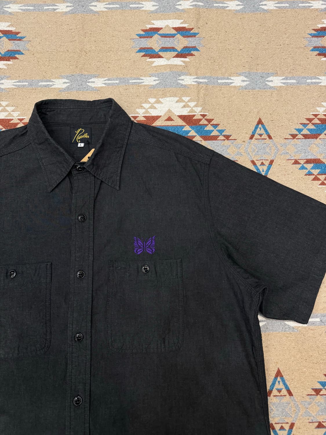 [L] 니들스 숏 슬리브 워크셔츠  상품이미지3