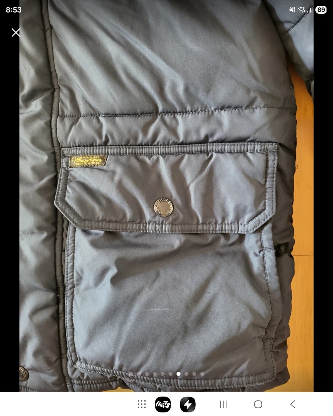 후아유 네이비 솜패딩 상품이미지7