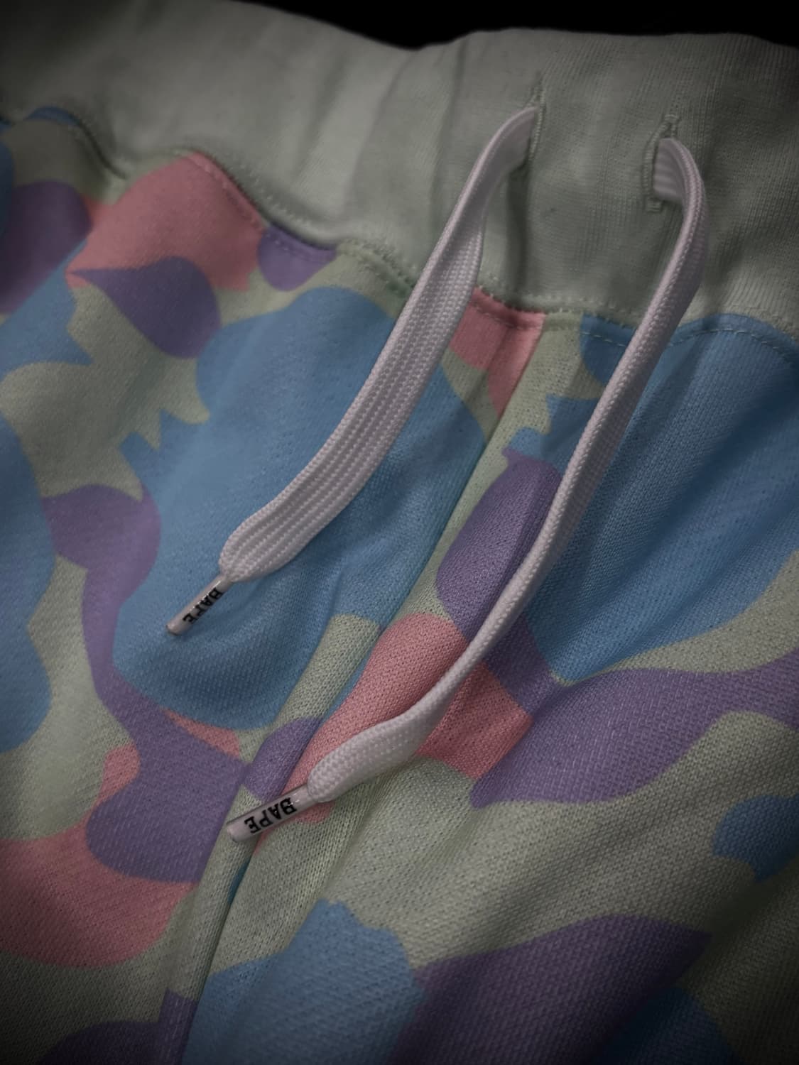 Bape 코튼캔디카모 패턴 밴딩 트랙팬츠 상품이미지6