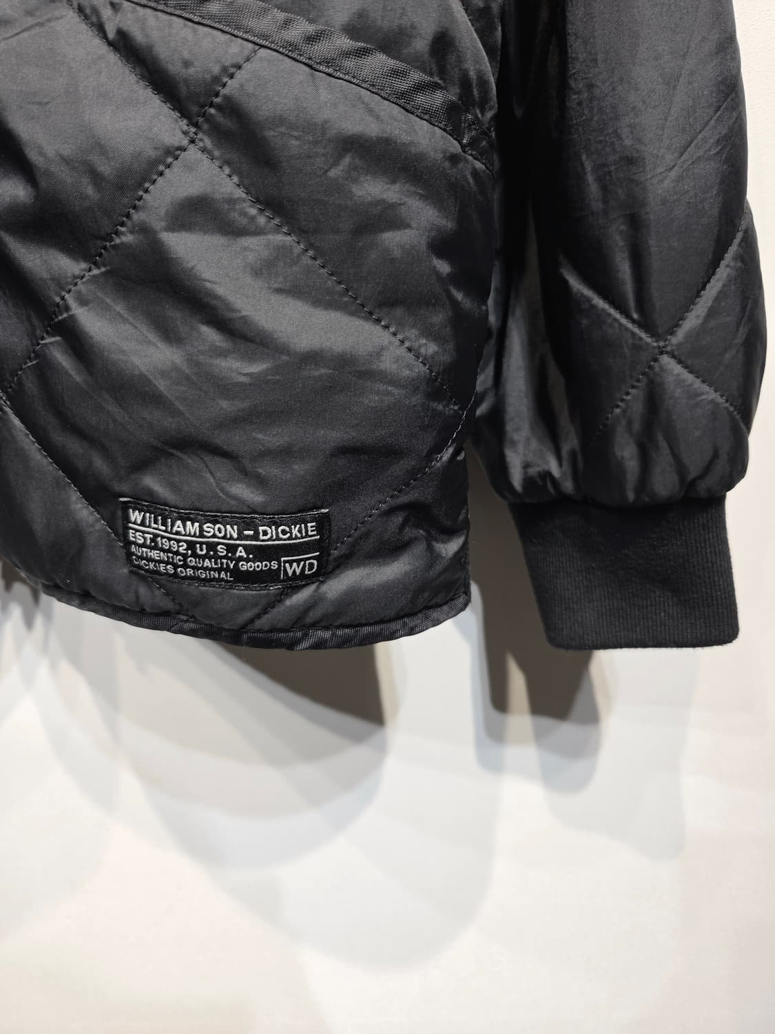 디키즈 블랙 퀄팅 봄버 자켓_L 상품이미지5