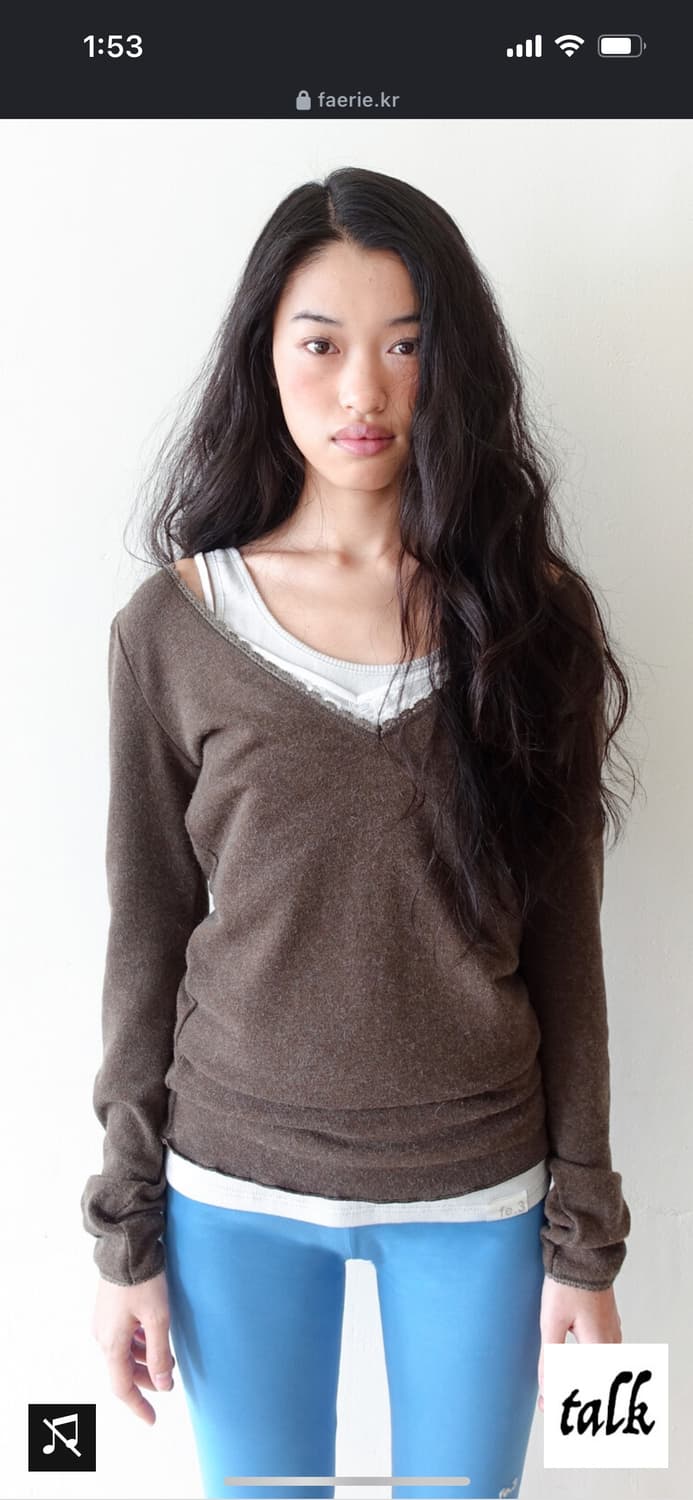 샵페어리 iris long top (khaki) 상품이미지1