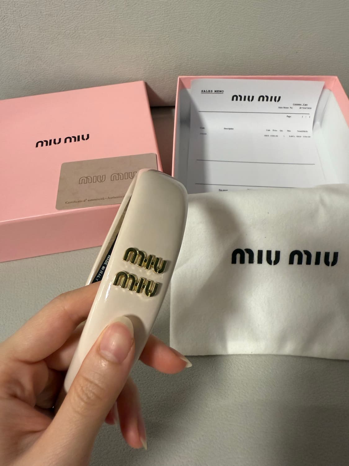 미우미우 헤어밴드 상품이미지2