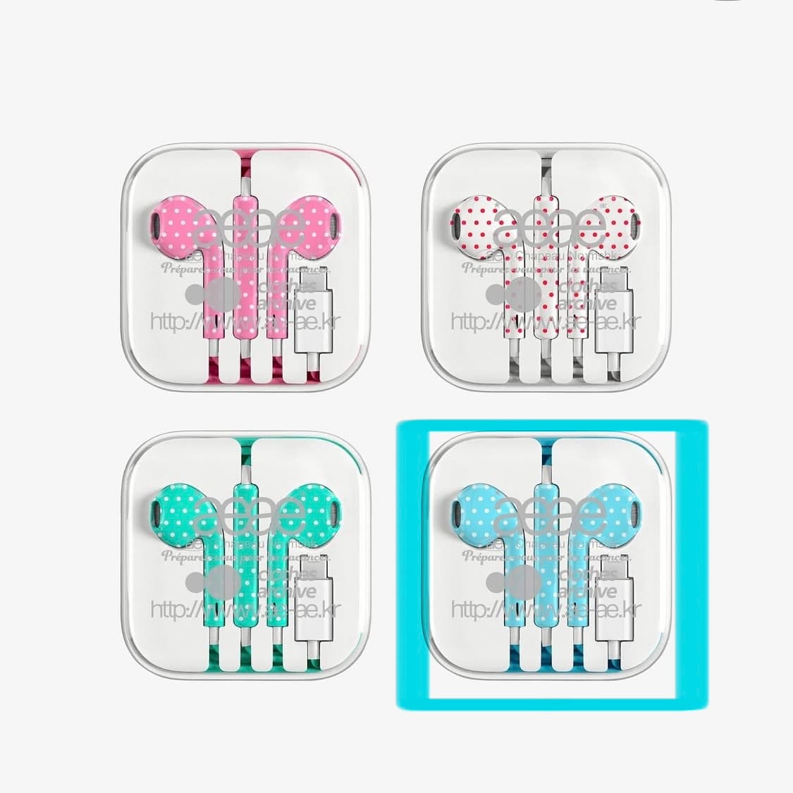 aeae 이어폰 스카이블루 c타입 상품이미지1