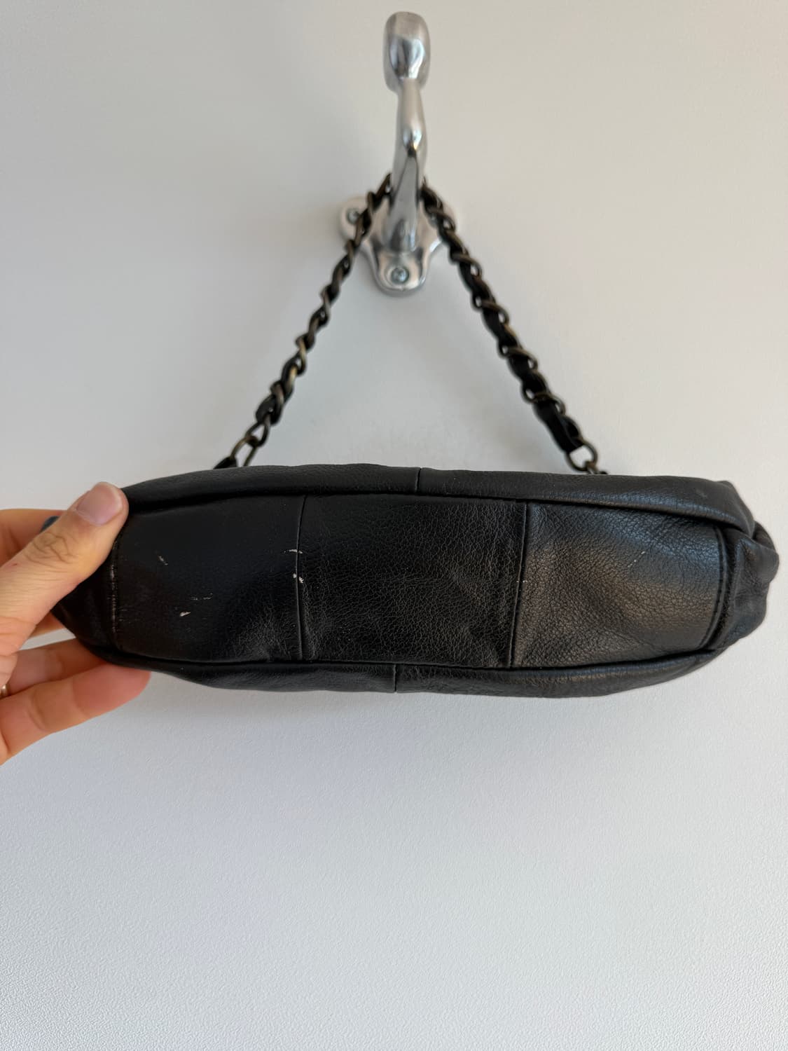 Pre owned 레더 미니 숄더백 상품이미지3